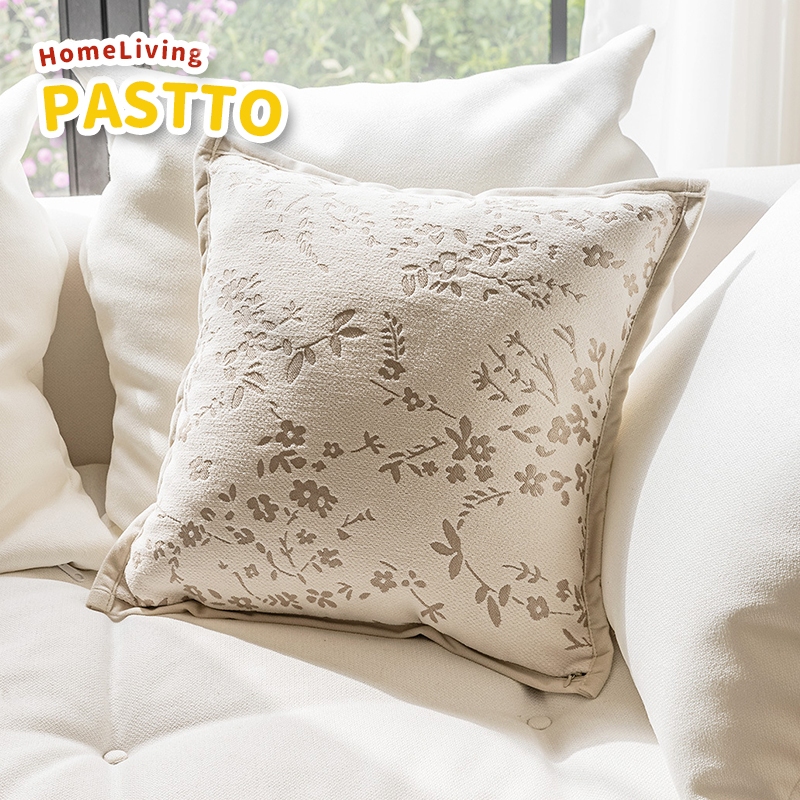 ปลอกหมอนอิงโซฟา 45×45 ปลอกหมอนอิง | สีครีม ผ้า Chenille ลาย Jacquard ถอดซักได้ | ตกแต่งโซฟาและเตียงระดับพรีเมี่ยม ราคา ถูกที่สุด ดีลบีเคเค แกลเลอรีภาพที่ 4