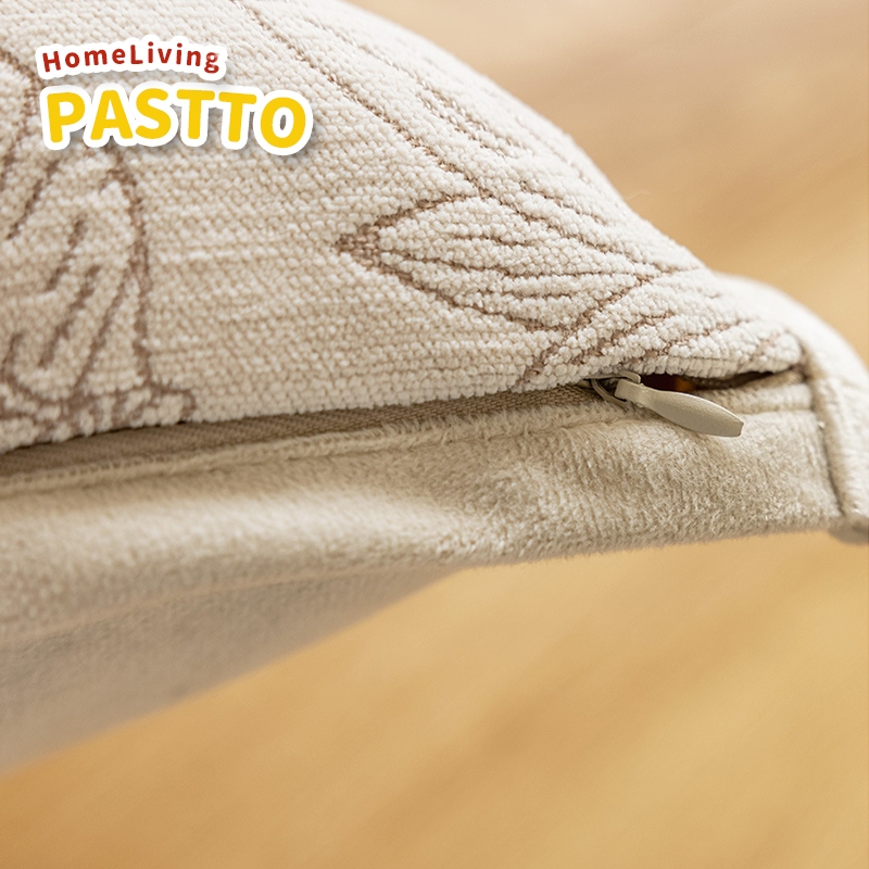 ปลอกหมอนอิงโซฟา 45×45 ปลอกหมอนอิง | สีครีม ผ้า Chenille ลาย Jacquard ถอดซักได้ | ตกแต่งโซฟาและเตียงระดับพรีเมี่ยม ราคา ถูกที่สุด ดีลบีเคเค แกลเลอรีภาพที่ 7
