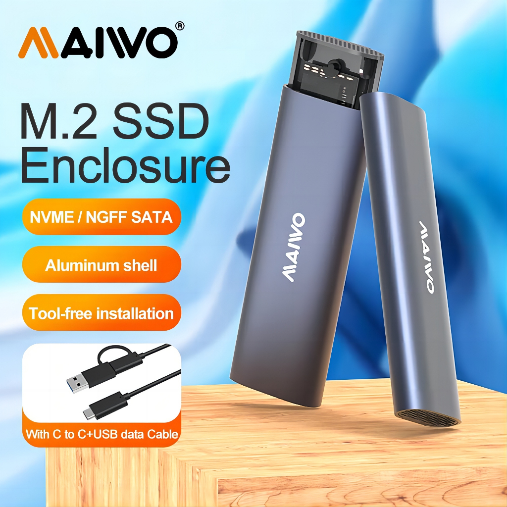 Maiwo M.2 SSD Enclosure รองรับ SSD 4TB