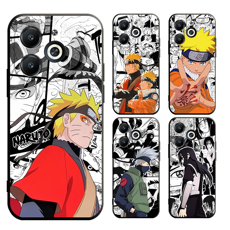เคส infinix hot 40 40i smart 8 7 6 5 pro 4G X6525 X6515 X6511 X6836 X6528B X6837 นิ่ม ลายการ์ตูนนารูโตะ สําหรับ
