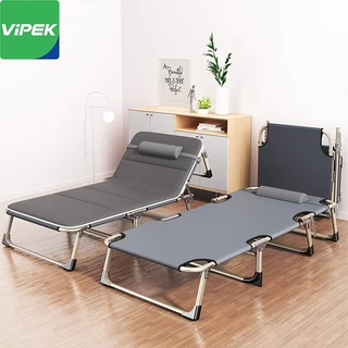 Vipek เตียงพับ เก้าอี้พักกลางวัน แบบพับได้ ขนาด 190*75cm ขนาด 175*56cm ช่วยผ่อนคลายร่างกาย