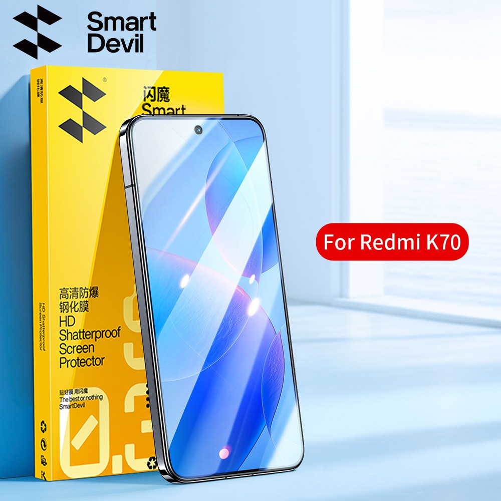 SmartDevil ฟิล์มกระจกนิรภัยกันรอยหน้าจอ 2.5D HD กันระเบิด กันตก สําหรับ Redmi K70 K70Pro