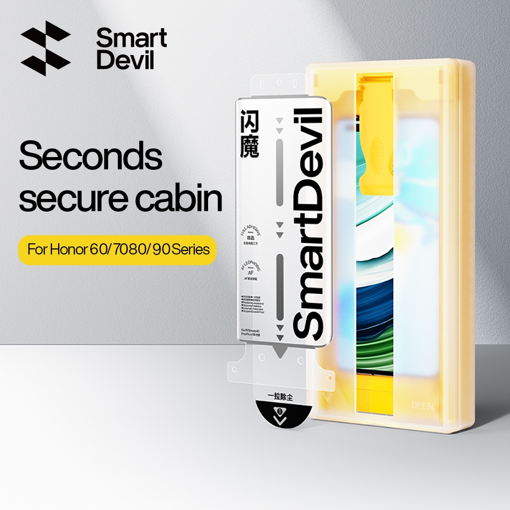 SmartDevil ฟิล์มนิ่ม ติดตั้งง่าย สําหรับ Honor 60/70/80