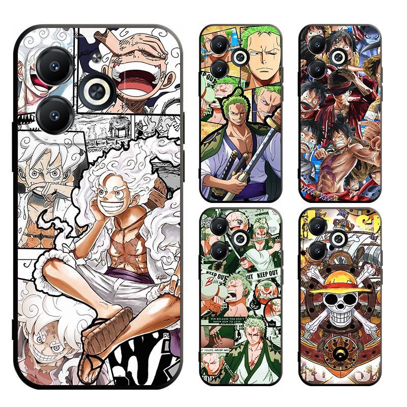 เคส infinix hot 40 40i smart 8 7 6 5 pro 4G X6525 X6515 X6511 X6836 X6528B X6837 โทรศัพท์มือถือแบบนิ่ม ลายลูฟี่ วันพีซ สําหรับ อินฟินิกซ์