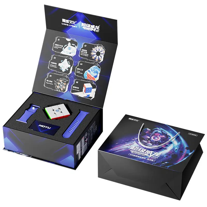 Moyu Super Weilong 3x3 Cube Magnetic Maglev Ball Core UV Professional 3 × 3 Speed Puzzle ของเล่นเพื่