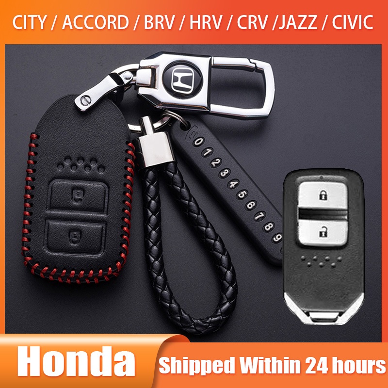 ปลอกกุญแจ For Honda Jazz City Accord เคสกุญแจรถยนต์ CRV Civic พวงกุญแจรถยนต์