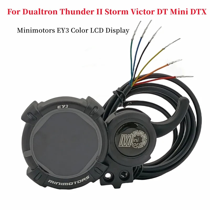 Minimotors คันเร่งไฟฟ้า หน้าจอสี LCD EY3 สําหรับสกูตเตอร์ไฟฟ้า Dualtron Thunder II Storm Victor DT Mini DTX 52V 60V 72V 84V