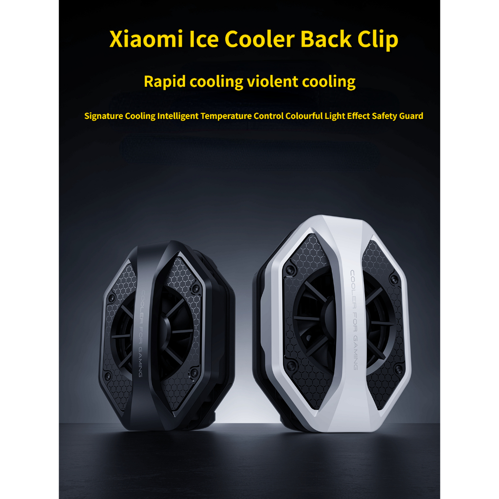 Xiaomi Ice Cooler Back Clip 30W Power เอฟเฟกต์แสงสีสันสดใสควบคุมอุณหภูมิอัจฉริยะป้องกันความปลอดภัยเครื่องทําความเย็นโทรศัพท์