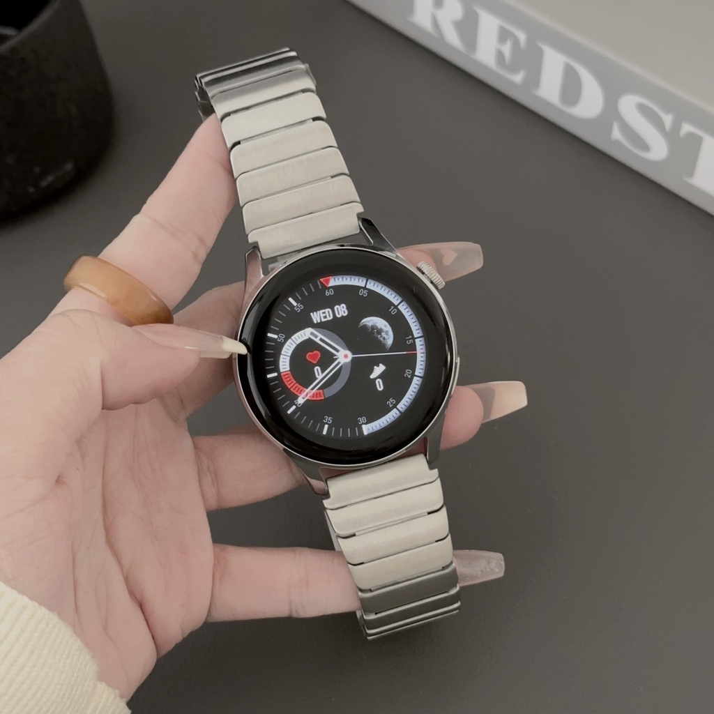 สายนาฬิกาข้อมือ สเตนเลส โลหะ 22 มม. สําหรับ Huawei gt5/gt4 /gt3pro/ gt2 /gt5pro Porsche Honor watch4 pro 22 มม.