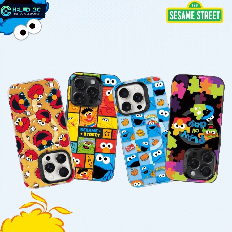 การอนุญาตของแท้ เคสแม่เหล็ก Benks&SesameStreet ชื่อร่วม เข้ากันได้กับ เคส iphone 15 เข้ากันได้กับ เข้ากันได้กับ เคสไอโฟน 15 pro max กันกระแทก