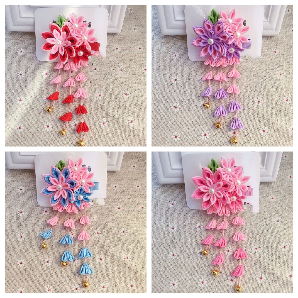 Bless U sakura สีชมพู kanzashi
