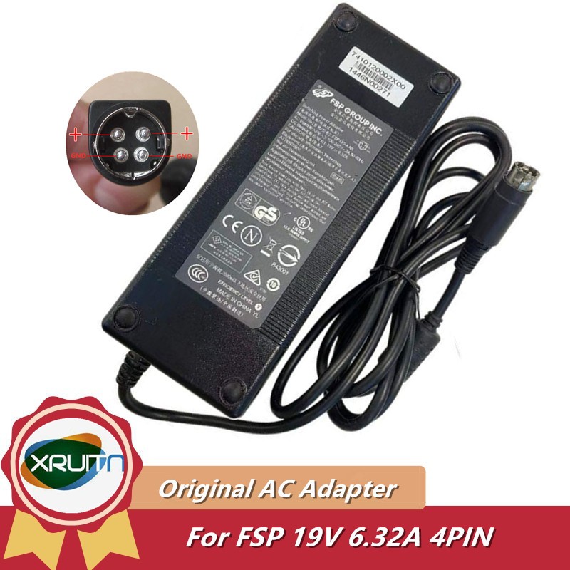 ของแท้ FSP FSP120-AAB FSP120-AAV 19V 6.32A 120W 4pin AC Adapter Charger สําหรับ ASTERISK MPC-424 สํา