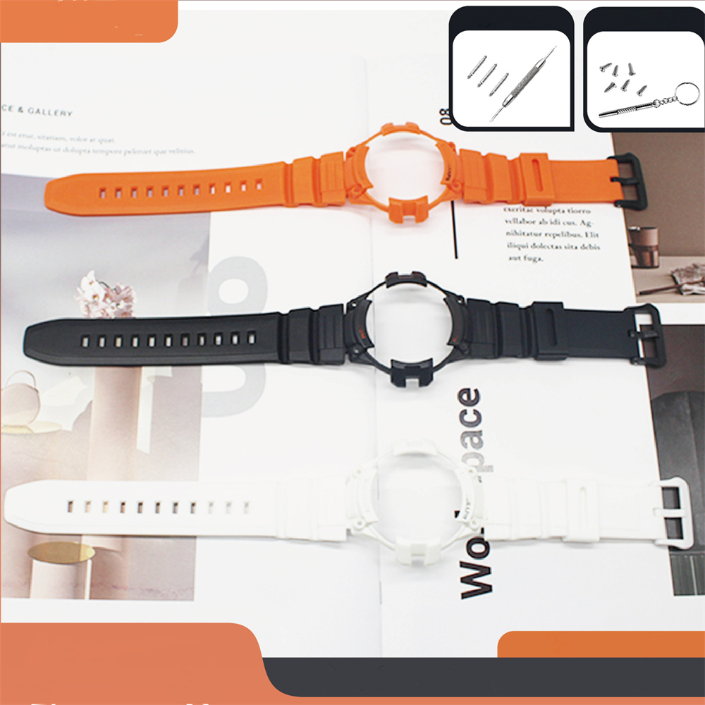 สายนาฬิกาข้อมือเรซิ่น อุปกรณ์เสริม สําหรับ Casio G-SHOCK MCW-100 MCW-100H