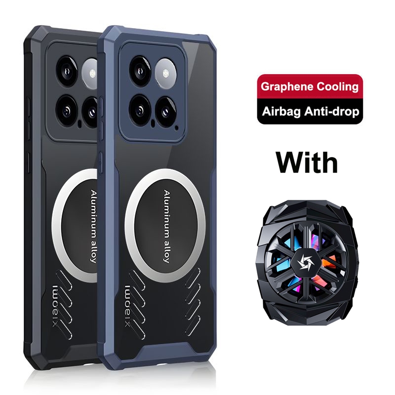 สําหรับ Xiaomi Mi 14 Pro กรณี 5G อลูมิเนียมกระจายความร้อนสําหรับ Xiaomi Mi 14 Graphene Cooling สําหร