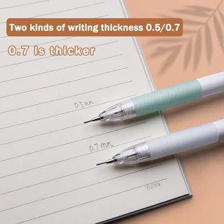 ดินสอกดอัตโนมัติ ปลอดสารพิษ ขนาด 0.5 มม. 0.7 มม. แบบเรียบง่าย สําหรับโรงเรียนประถม