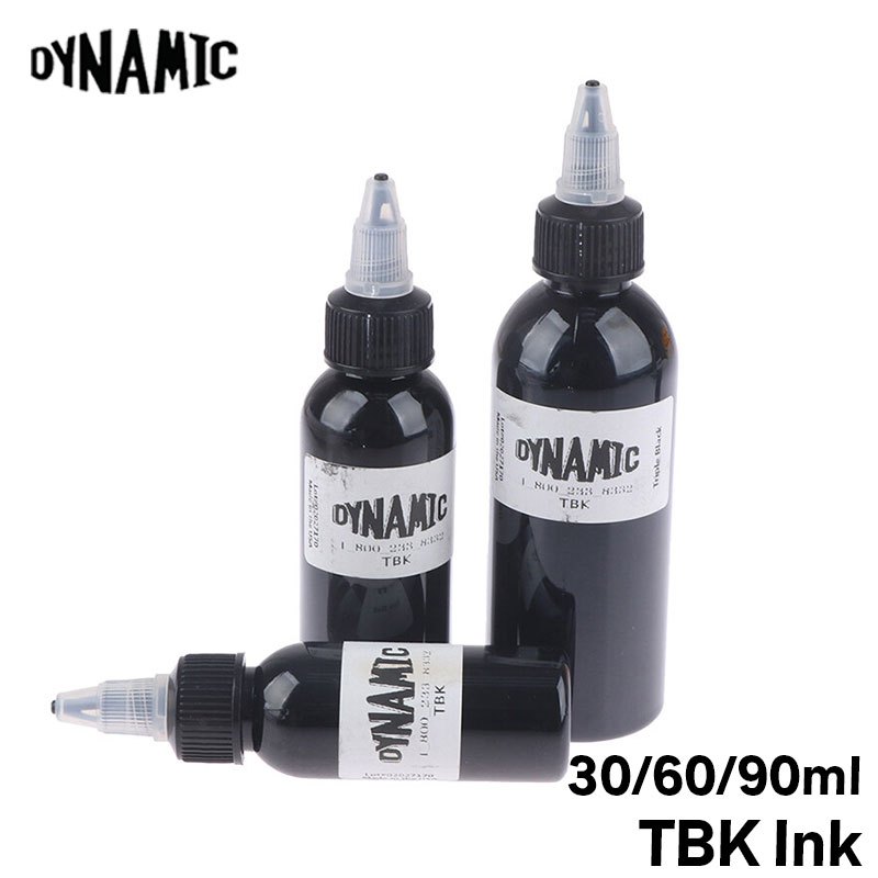ของแท้ หมึกสัก แบบไดนามิก สีดํา TBK 1Oz 2Oz 4Oz