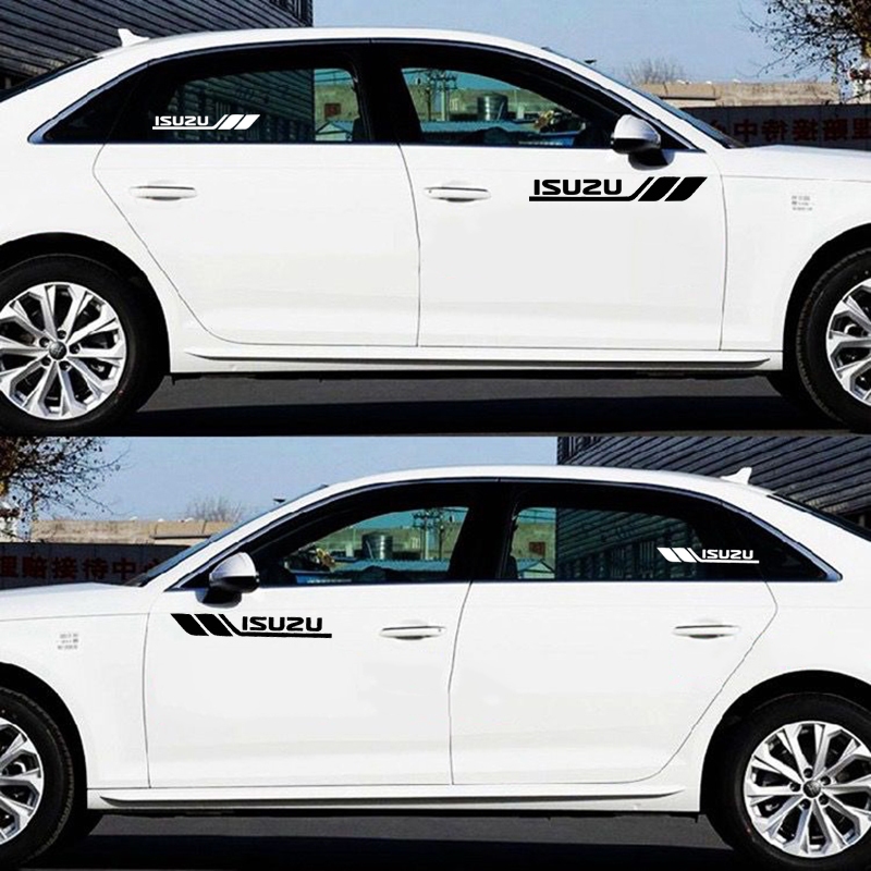 อุปกรณ์ตกแต่งรถยนต์สําหรับ Isuzu D-max Mu-x Panther Wizard Rodeo Stylus รถส่วนบุคคลแฟชั่นตกแต่ง Body Hood Light คิ้วหน้าต่าง PVC สติกเกอร์ - รูปที่ 4