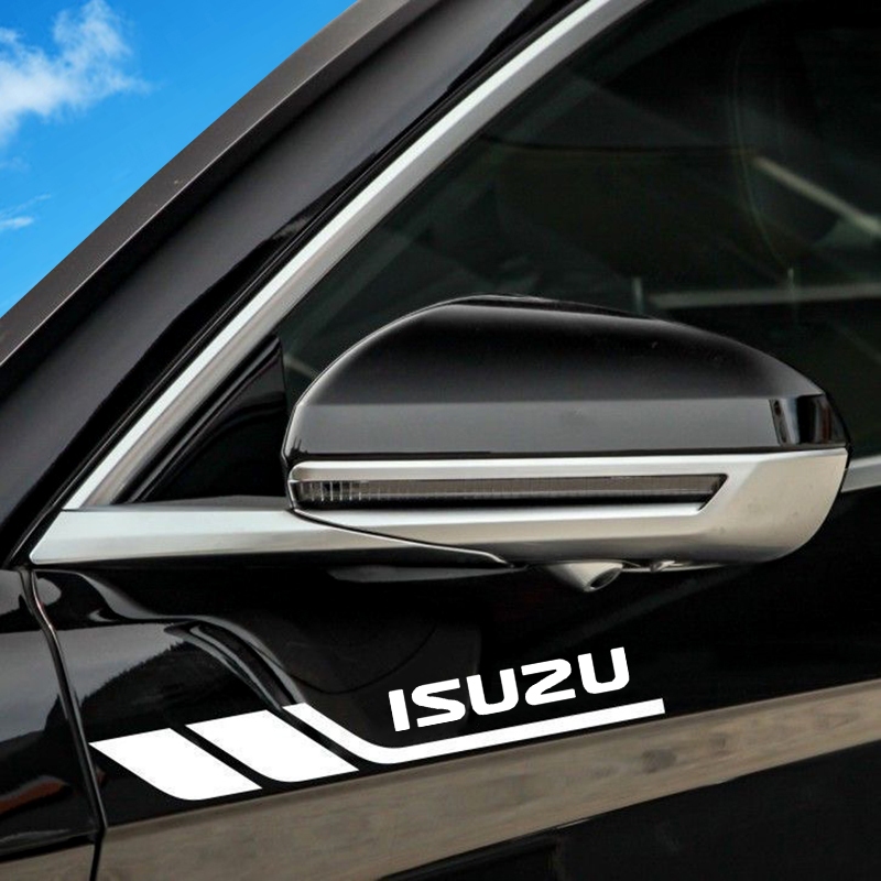 อุปกรณ์ตกแต่งรถยนต์สําหรับ Isuzu D-max Mu-x Panther Wizard Rodeo Stylus รถส่วนบุคคลแฟชั่นตกแต่ง Body Hood Light คิ้วหน้าต่าง PVC สติกเกอร์ - รูปที่ 2