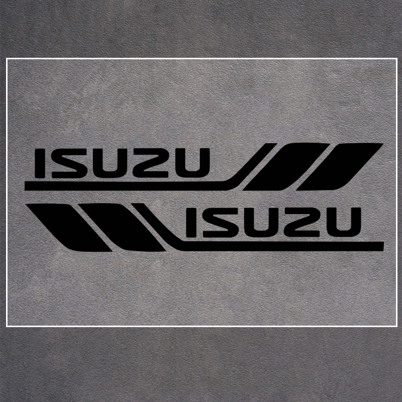 อุปกรณ์ตกแต่งรถยนต์สําหรับ Isuzu D-max Mu-x Panther Wizard Rodeo Stylus รถส่วนบุคคลแฟชั่นตกแต่ง Body Hood Light คิ้วหน้าต่าง PVC สติกเกอร์ - รูปที่ 7