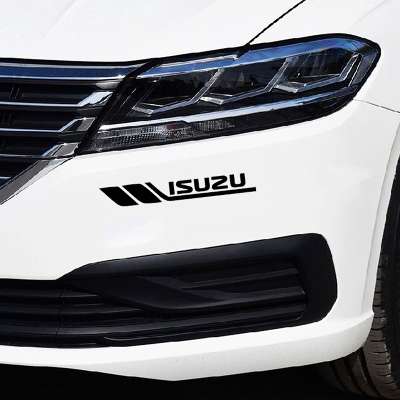 อุปกรณ์ตกแต่งรถยนต์สําหรับ Isuzu D-max Mu-x Panther Wizard Rodeo Stylus รถส่วนบุคคลแฟชั่นตกแต่ง Body Hood Light คิ้วหน้าต่าง PVC สติกเกอร์ - รูปที่ 3