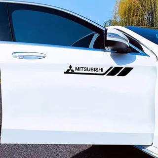 อุปกรณ์ตกแต่งรถยนต์สําหรับ Mitsubishi X-pander Outlander Pajero L200 L300 Triton Galant รถส่วนบุคคลแฟชั่นตกแต่ง Body Hood Light คิ้วหน้าต่าง PVC สติกเกอร์