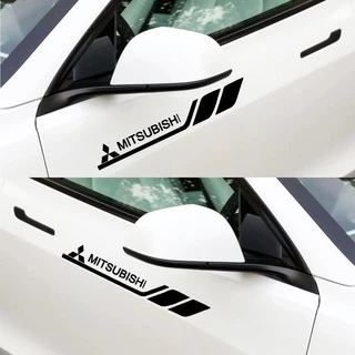 อุปกรณ์ตกแต่งรถยนต์สําหรับ Mitsubishi X-pander Outlander Pajero L200 L300 Triton Galant รถส่วนบุคคลแฟชั่นตกแต่ง Body Hood Light คิ้วหน้าต่าง PVC สติกเกอร์
