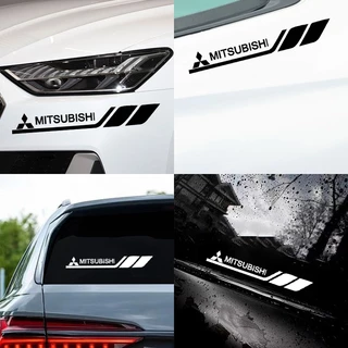 อุปกรณ์ตกแต่งรถยนต์สําหรับ Mitsubishi X-pander Outlander Pajero L200 L300 Triton Galant รถส่วนบุคคลแฟชั่นตกแต่ง Body Hood Light คิ้วหน้าต่าง PVC สติกเกอร์