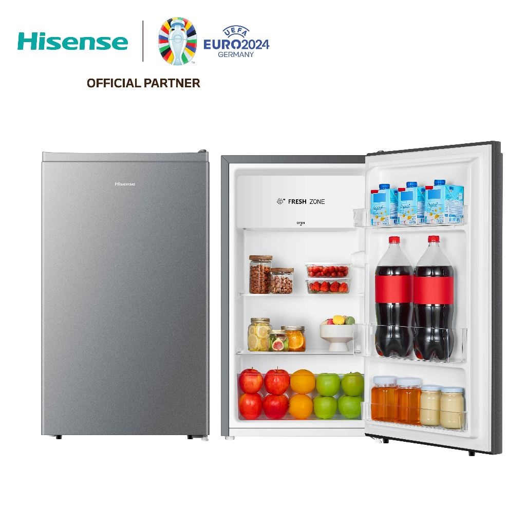 Hisense ตู้เย็น 1 ประตู 3.4 Q/96 ลิตร รุ่น RR121D4TGN Refrigerator