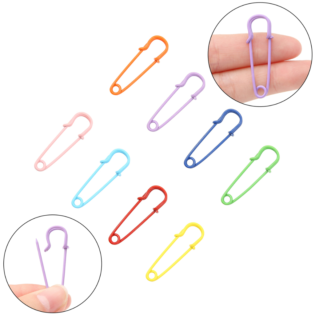 [13X40 มม.] สีสเปรย์ เข็มกลัด เหล็ก อุปกรณ์เสริม DIY แฮนด์เมด เสื้อผ้า เข็มกลัด / กระเป๋าเป้สะพายหลัง เครื่องประดับ