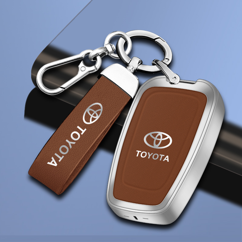 [พร้อมส่ง] เคสกุญแจรถยนต์ หนังอัลลอย ระดับไฮเอนด์ สําหรับ Toyota Corolla Cross GR Sport CHR Camry Altis