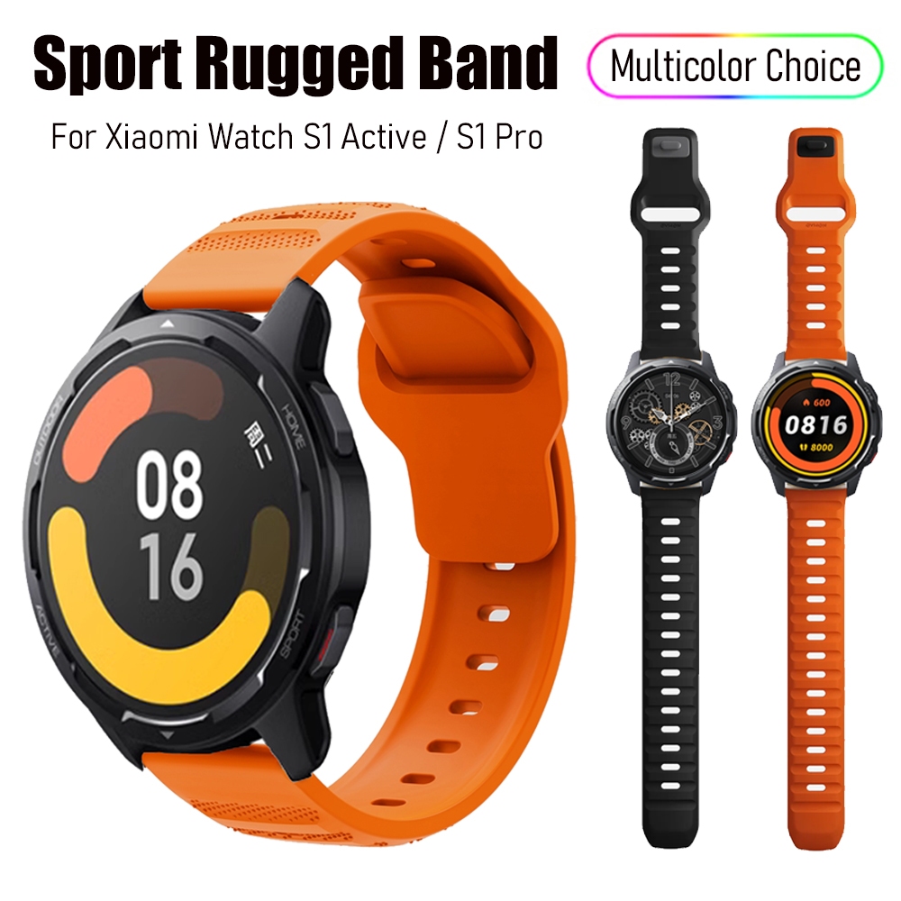 สายนาฬิกาข้อมือซิลิโคน ทนทาน สําหรับ Xiaomi Watch S1 Active Pro Xiaomi Watch 2 Pro Mi Watch Global Version for Haylou Watch 2 Pro Haylou Solar RS4 Plus