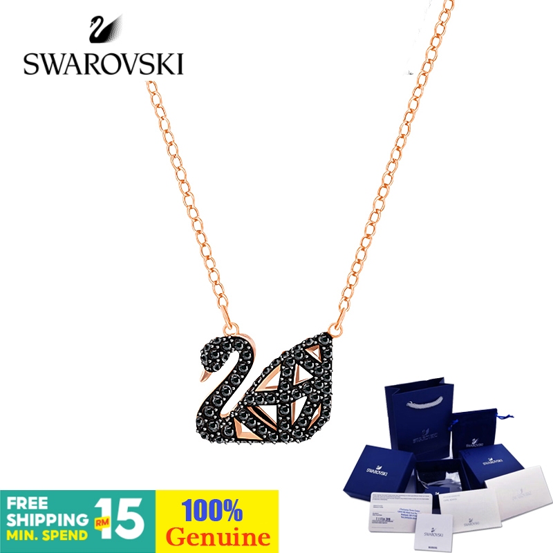 Swarovski Official Store FACET SWAN สร้อยคอโซ่เงิน จี้รูปหงส์ ประดับคริสตัล เครื่องประดับ สําหรับผู้หญิง