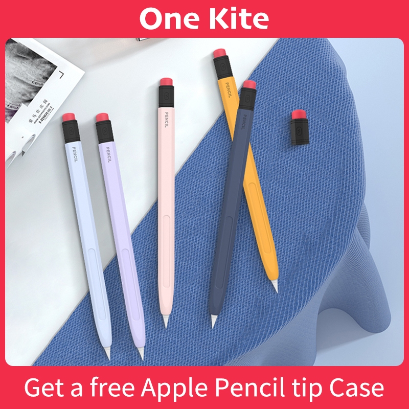 เคสปากกาสไตลัส ซิลิโคน หลากสี สําหรับ apple pencil case 1 2
