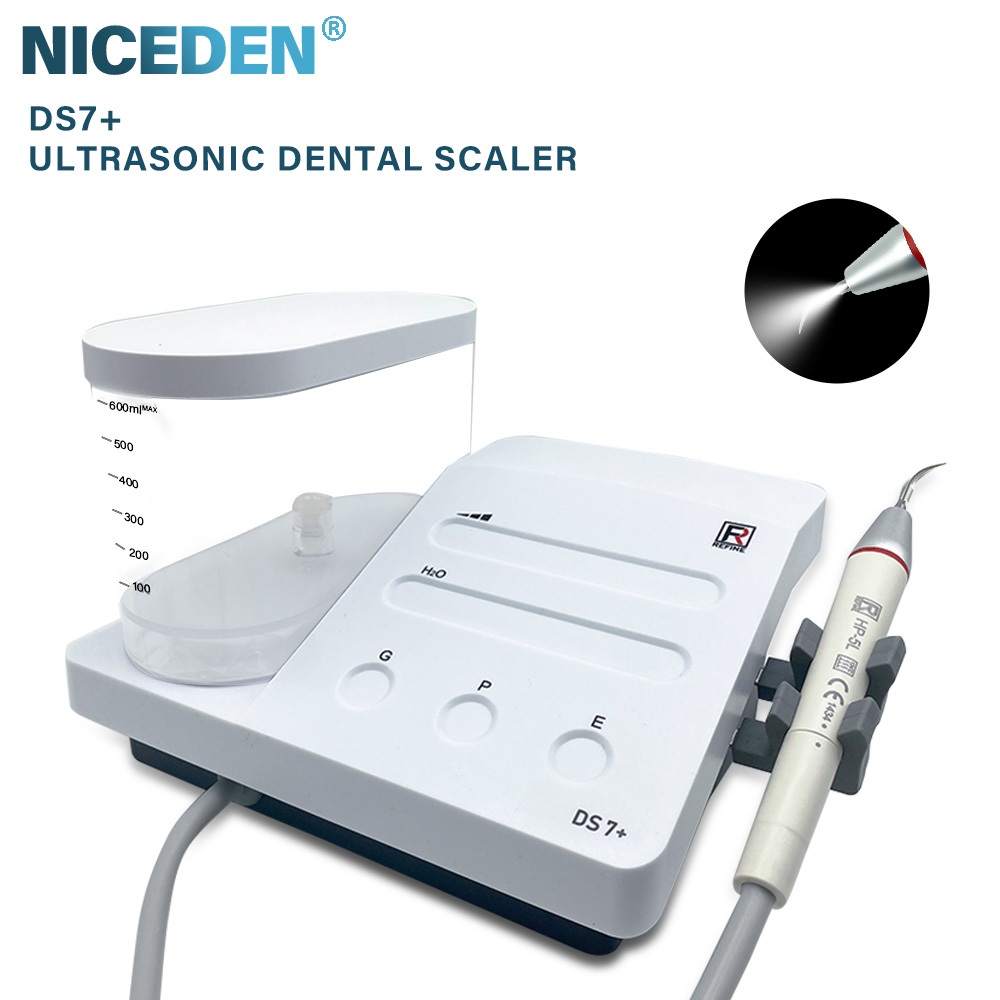 Niceden Dental scaler Ruifeng DS7 เครื่องขูดอัลตราโซนิก Oral scaler Oral scaler Handle Plug-in พร้อมไฟ