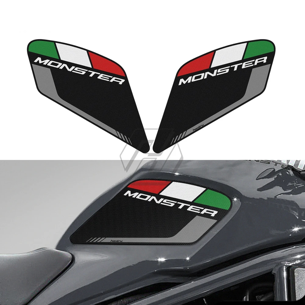 สติกเกอร์ติดถังน้ํามันรถจักรยานยนต์ สําหรับ Ducati Monster 797 821 1200