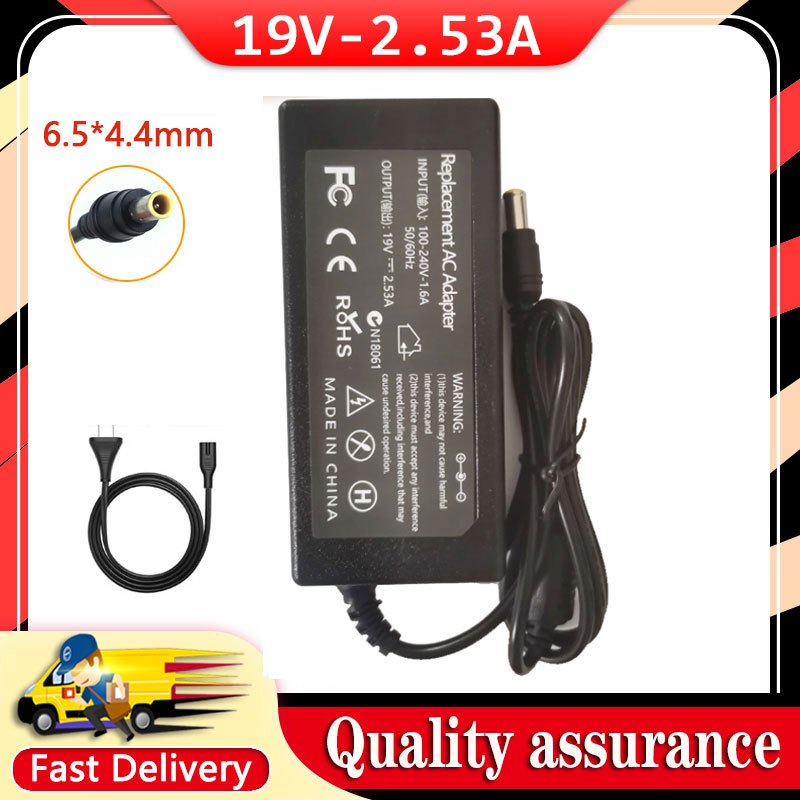 19V 2.53A 48W 6.5*4.4 มม.อะแดปเตอร์ชาร์จสําหรับ Samsung UA32J40SWAJXXZ UA32J4003AR 32 นิ้ว TV Power 