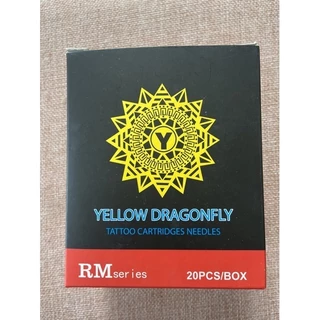 Tattoo เข็มสักลายฮอค Yellow Dragonfly ฮอก เหลืองดราก้อนฟลาย เข็มฮอกกี้ สีเหลือง สักคิ้ว และรอยสัก RM RL M1