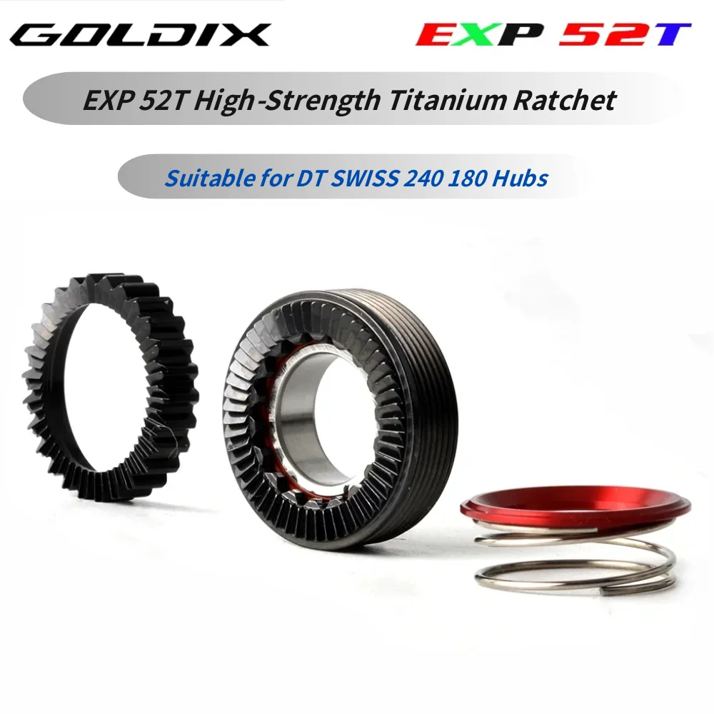 GOLDIX EXP 52T for dt swiss 240 180 hub High-Strength Titanium Ratchet Compatible with DT SWISS 240 