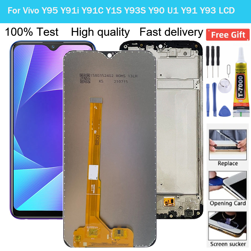 สําหรับ Vivo LCD Y1S Y90 Y91 Y91c Y91i Y93 y93S Y95 U1 จอแสดงผล LCD ประกอบเปลี่ยน