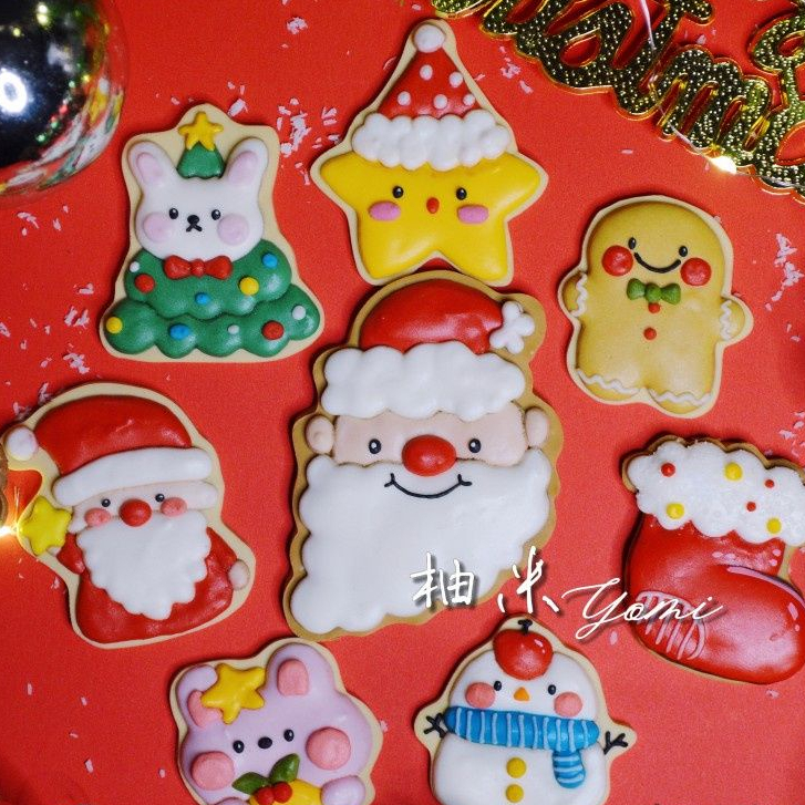 ใหม่ แม่พิมพ์ รูปการ์ตูนกระต่าย สโนว์แมน ต้นคริสต์มาส ไอซิ่ง บิสกิต คุกกี้ DIY