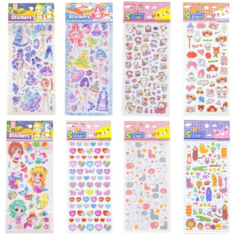 สติกเกอร์ ลายการ์ตูนน่ารัก สําหรับตกแต่งสมุดโน้ต โทรศัพท์ DIY