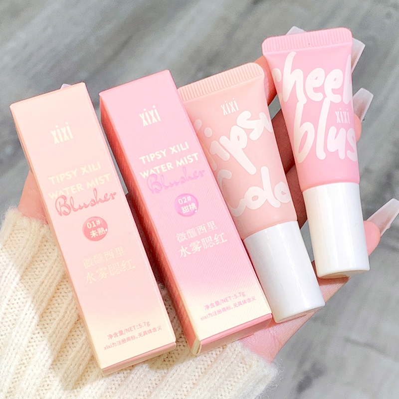 Xixi บลัชออน เนื้อแมตต์ กันน้ํา ติดทนนาน สีชมพู สีม่วง D662