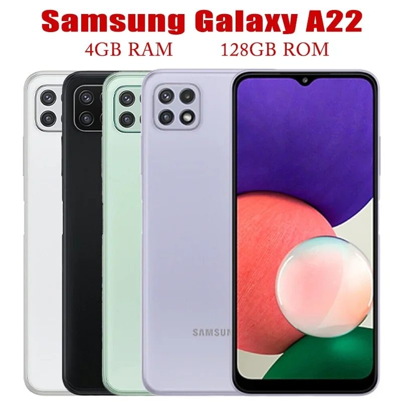ของแท้ โทรศัพท์มือถือ Samsung Galaxy A22 5G 6.6 นิ้ว Octa-core แรม 4GB รอม 128GB กล้องสามตัว 48MP