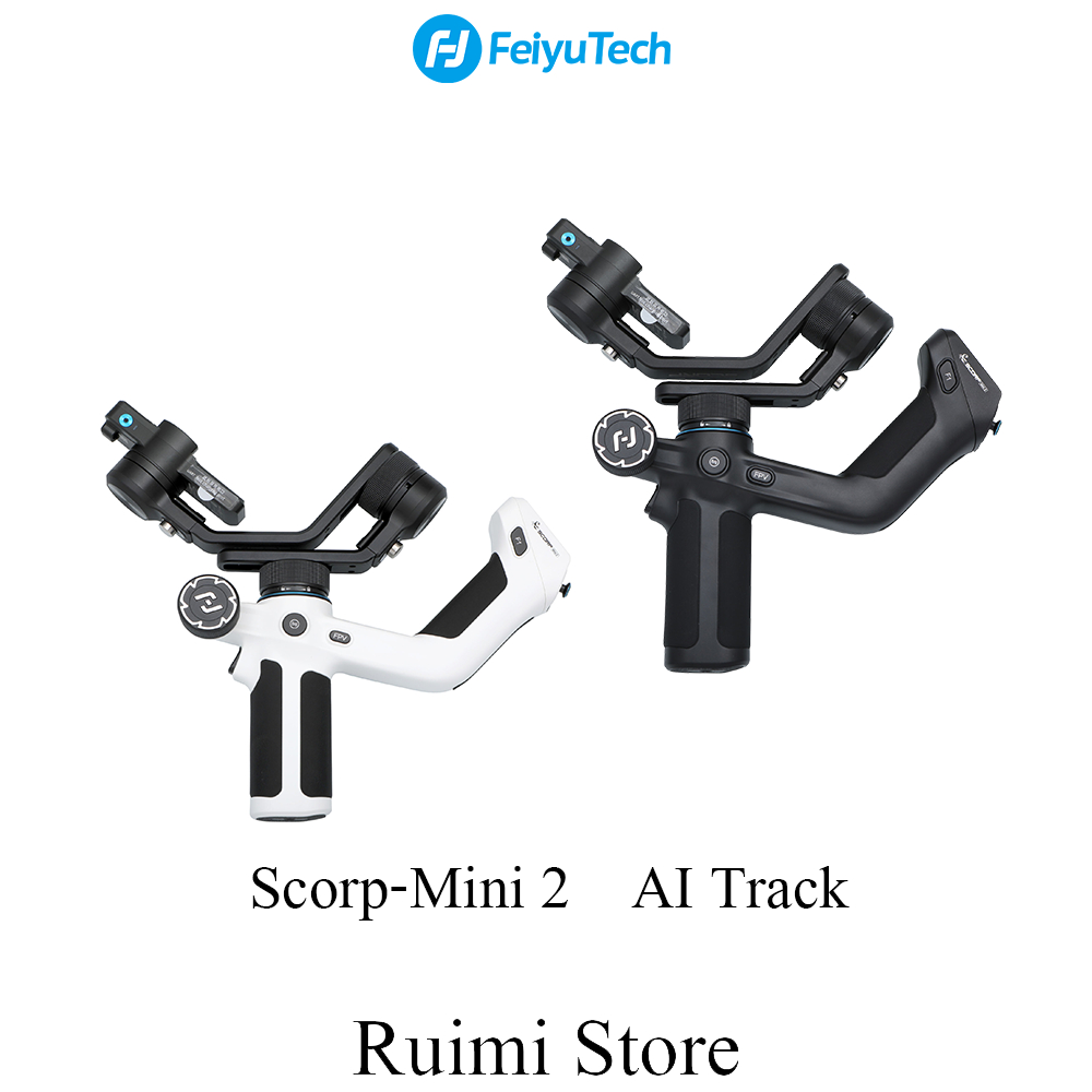 Feiyutech SCORP Mini 2 3 แกนมือถือ Gimbal Stabilizer สำหรับ Sony A7III GoPro 12 iPhone 15 Pro AI Tracker