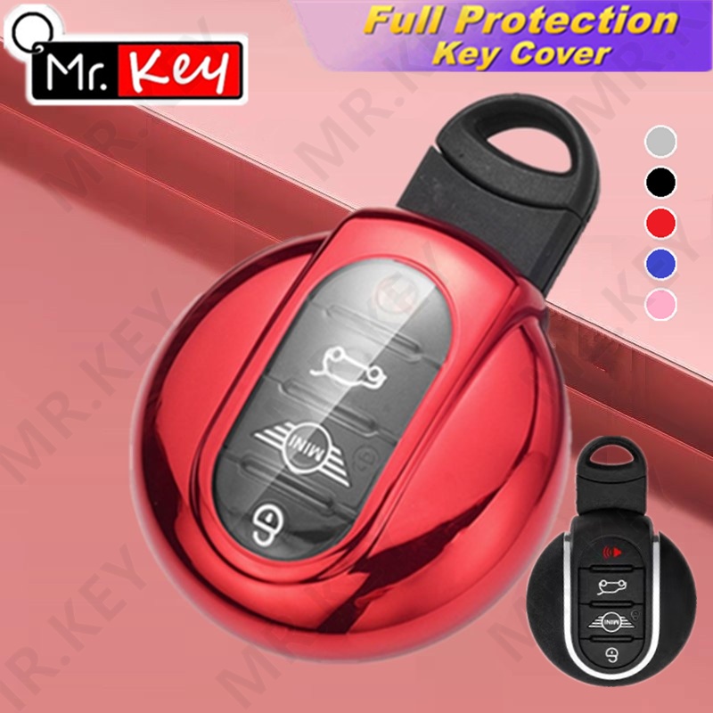 【Mr.Key】เคสป้องกันกุญแจรถยนต์สําหรับ Mini Cooper / One / Clubman / Countryman / Cooper S / Jcw เคสกุญแจรถยนต์