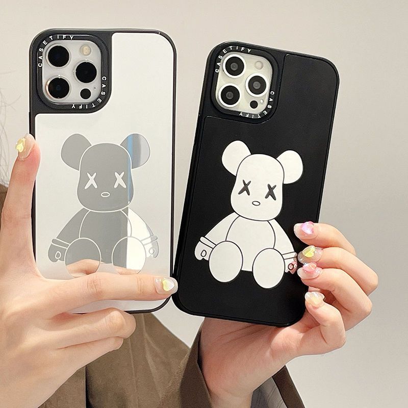 กระจกปลอกหมีรุนแรงสําหรับ iPhone 11 12 13 14 15 16 Pro Max X XR XSMAX 7 8 SE2020 เคสโทรศัพท์กันกระแทกคลุมทั้งหมด