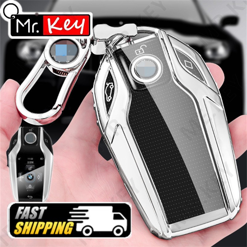 【Mr.Key】เคสกุญแจรถยนต์ หน้าจอ LED สําหรับ BMW 7 series 5 series 53016 series GT X3 LCD