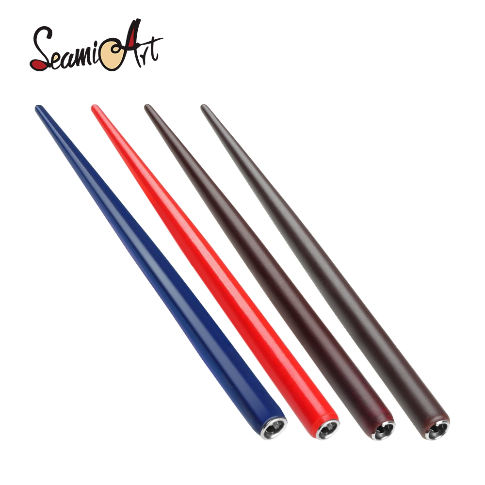 Seamiart ปากกาจุ่มหมึก เพ้นท์มือ ลายการ์ตูน 6 แบบ และปลายปากกา 5 แบบ