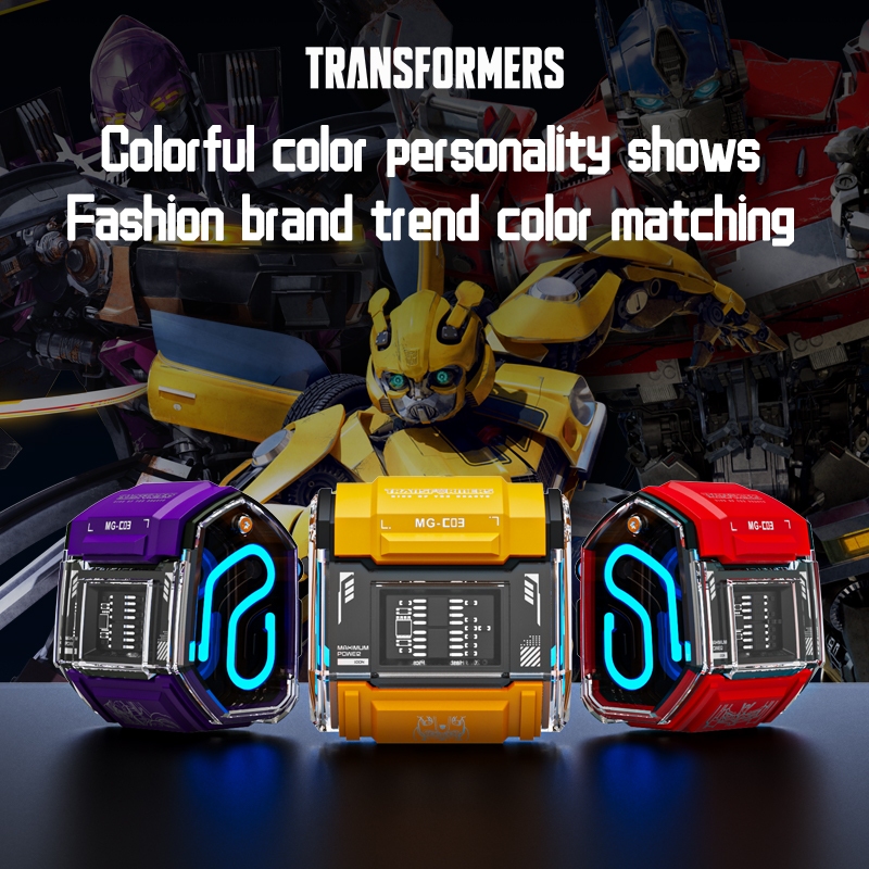 Transformers MG-C03 หูฟังบลูทูธไร้สาย Hd ลดเสียงรบกวน คุณภาพสูง