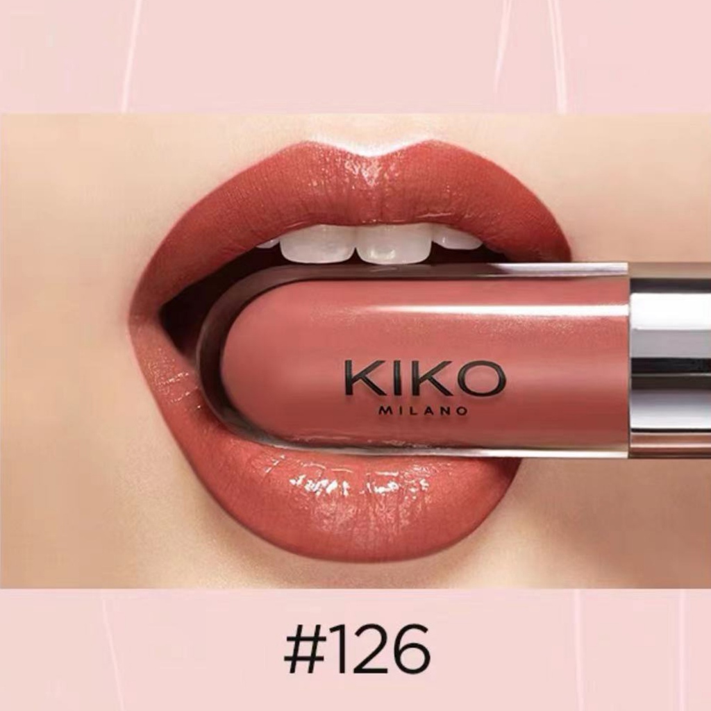 Kiko ลิปกลอสธรรมชาติ ลิปสติก ให้ความชุ่มชื้น ติดทนนาน บํารุงริมฝีปาก ลดริ้วรอย อวบอิ่ม